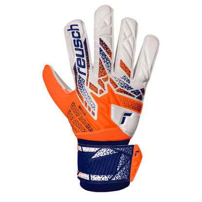 Reusch Attrakt Solid Goalkeeper Gloves Shocking Orange/Energize Blue