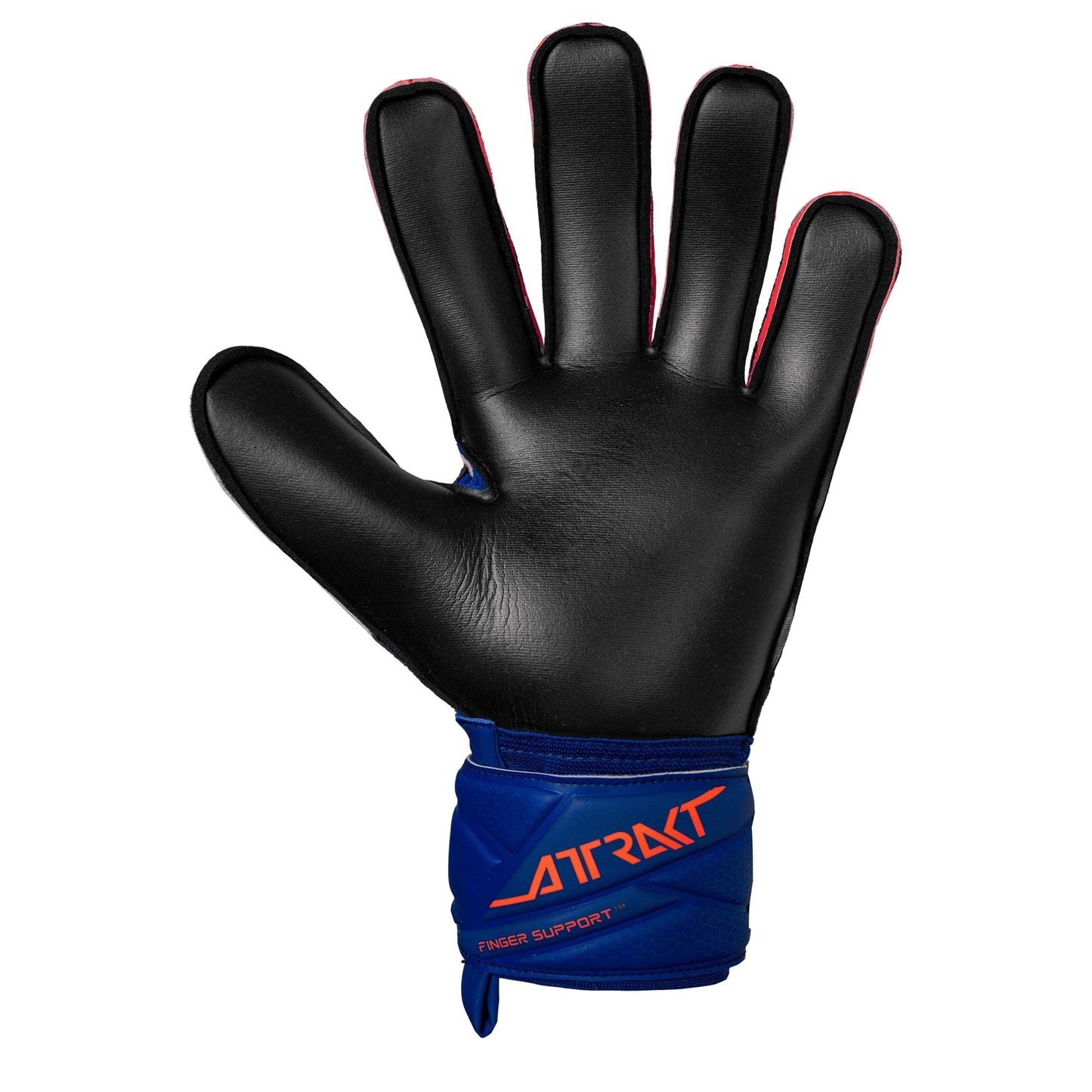Reusch Men's Attrackt Infinity Fingersave Goalkeeper Gloves Blue/Orange