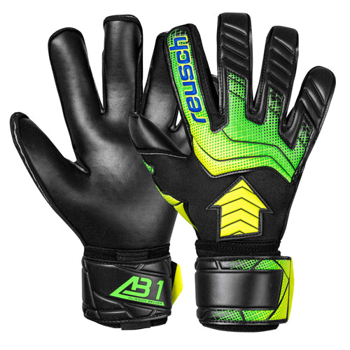 Reusch Men's Attrakt AB1 Duo Goalkeeper Gloves Black/Safety Yellow