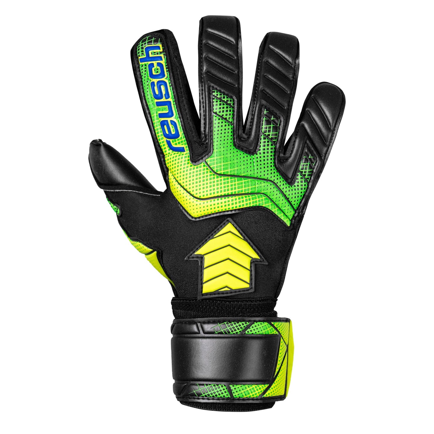 Reusch Men's Attrakt AB1 Duo Goalkeeper Gloves Black/Safety Yellow