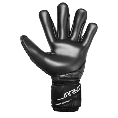 Reusch Men's Attrakt Freegel Infinity Fingersave Goalkeeper Gloves Black/White