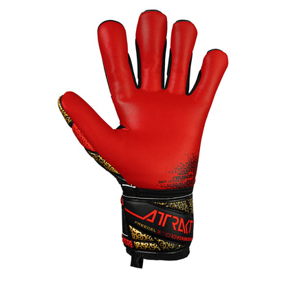 Reusch Men's Attrakt Silver Goalkeeper Gloves Black/Gold/Red