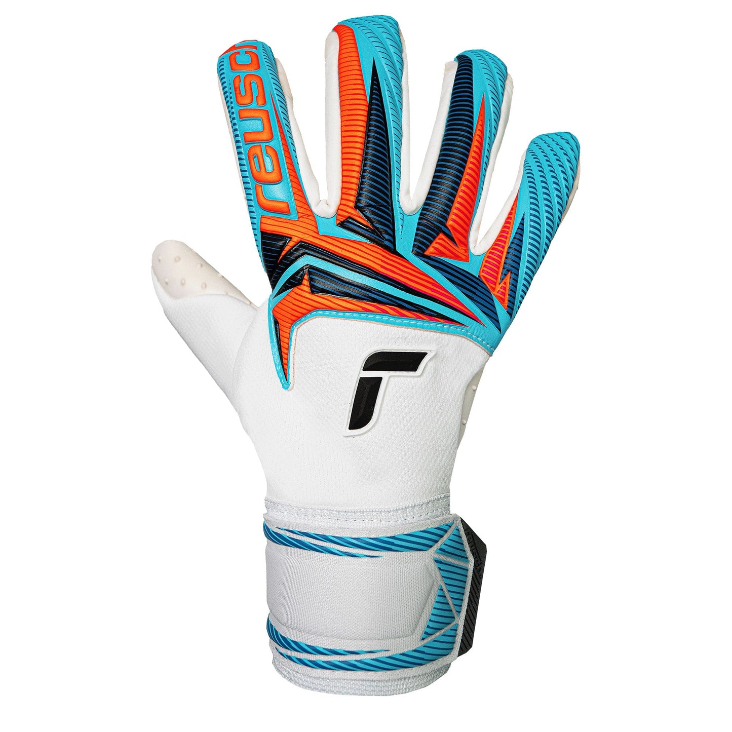 Reusch Men's Attrakt Speed Bump Goalkeeper Gloves White/Light Blue