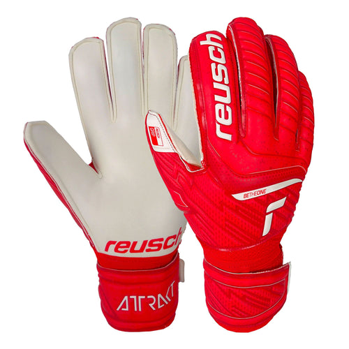 Reusch Men's Goalkeeper Attrakt Grip Gloves Red/White