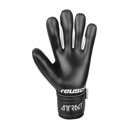 Reusch Men's Goalkeeper Attrakt Infinity Fingersave Goalkeeper Gloves Black/White