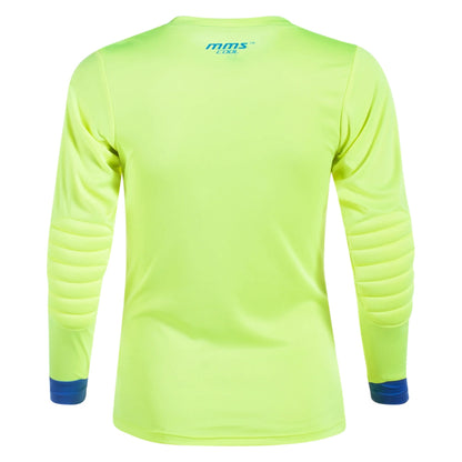 Reusch Men's Match Long Sleeve Padded Goalkeeper Jersey Yellow/Blue