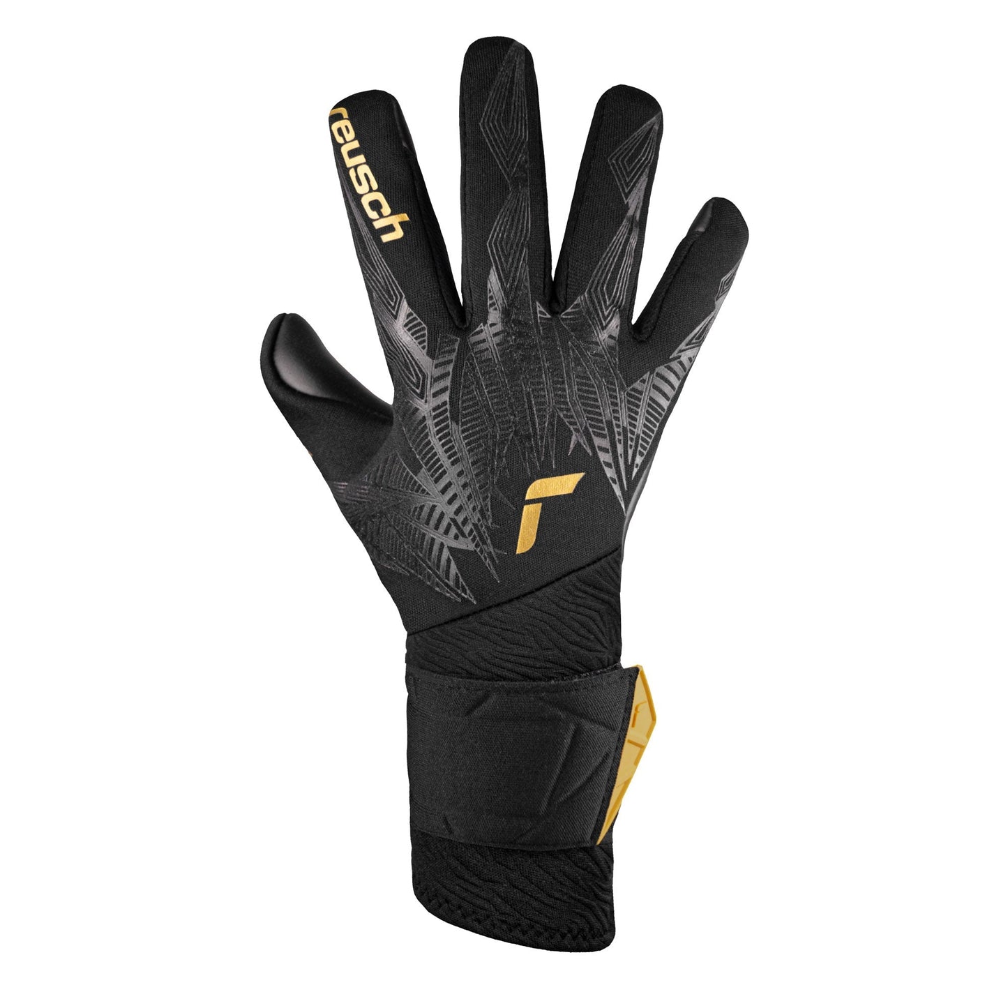 Reusch Men's Pure Contact Infinity Goalkeeper Gloves Gold/Black