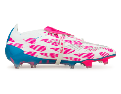 adidas Men's Predator Elite Foldover Tongue FG White/Blue/Pink