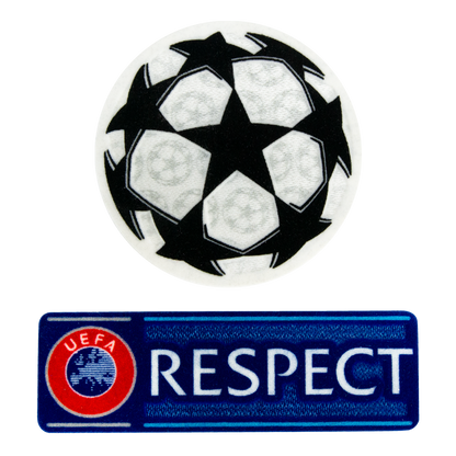 Official UEFA UCL Adult Starball & Respect Patch Combo