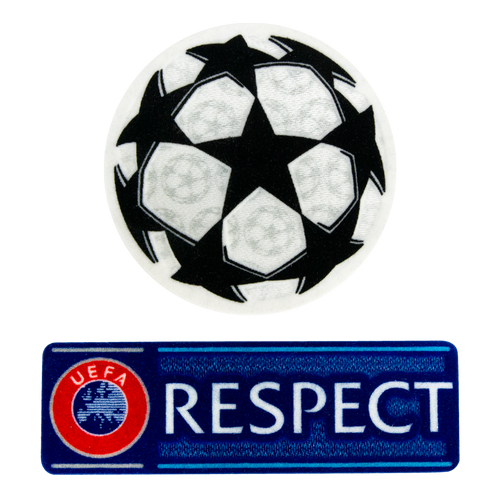 Official UEFA UCL Adult Starball & Respect Patch Combo
