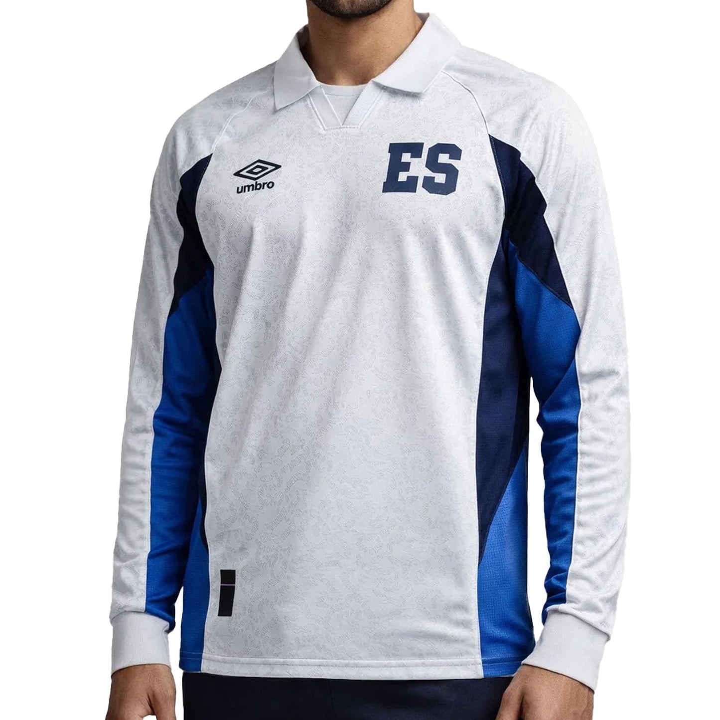 Umbro Men's El Salvador 2026 Authentic Away Long Sleeve Jersey Gray
