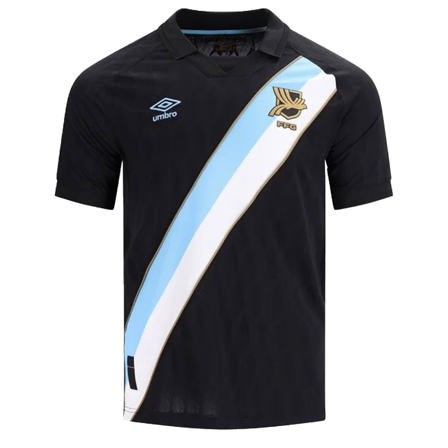 Umbro Men's Guatemala 2026 Authentic Away Jersey Black/Sky